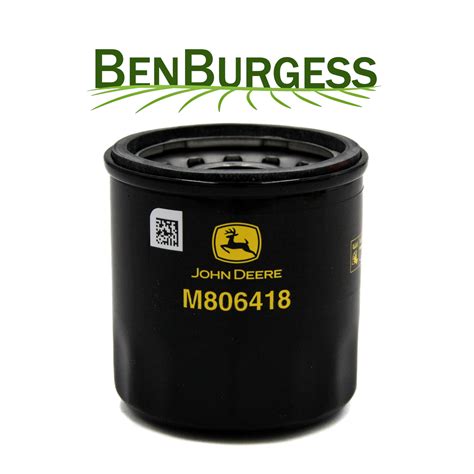 John Deere Engine Oil Filter M806418 Ben Burgess