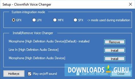 The best thing about this tool is that it has some awesome presets you can use for changing your voice. Download Clownfish Voice Changer for Windows 10/8/7 (Latest version 2021) - Downloads Guru