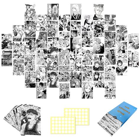 Buy Pcs Anime Wall Collage Kit Aesthetic Pictures Anime Room Decor For Bedroom Manga Panels