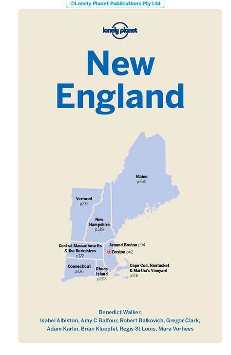 Lonely Planet New England Travel Guide Pricepulse