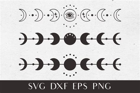 Moon Phase Svg Moon Svg Celestial Svg Graphic By Ayalormus · Creative