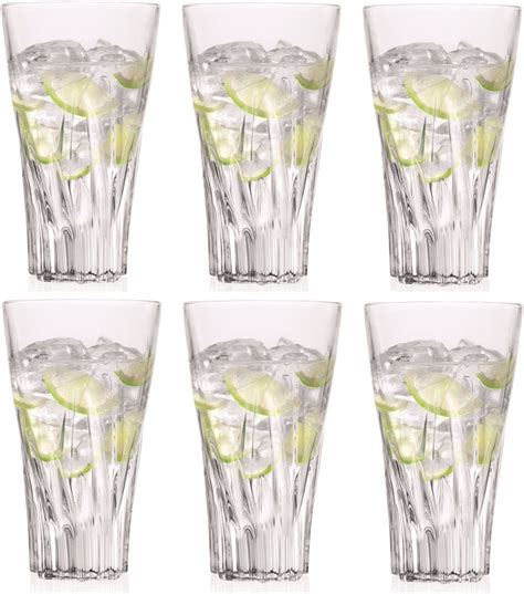 Rcr Crystal Fluente Hiball Tumbler Glasses 400ml 13 5 Oz Set Of 6 25716020006 Dk