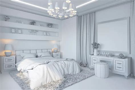 10 Silver And White Bedroom Decoomo