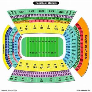 Donald W Reynolds Razorback Stadium Seating Chart Seating Charts
