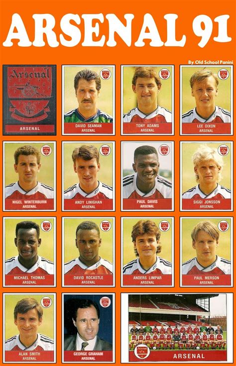Uk Football Team Arsenal Fc 1990 91 Arsenal Fc Uk Football Teams