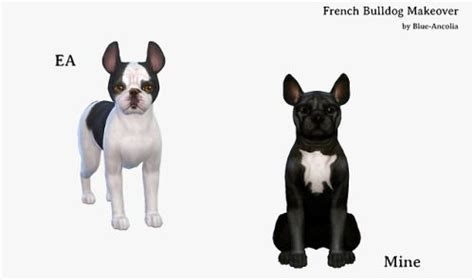 Blue Ancolia Find My Pet Sims 4 Beds Sims Pets Dog Pounds Sims 4
