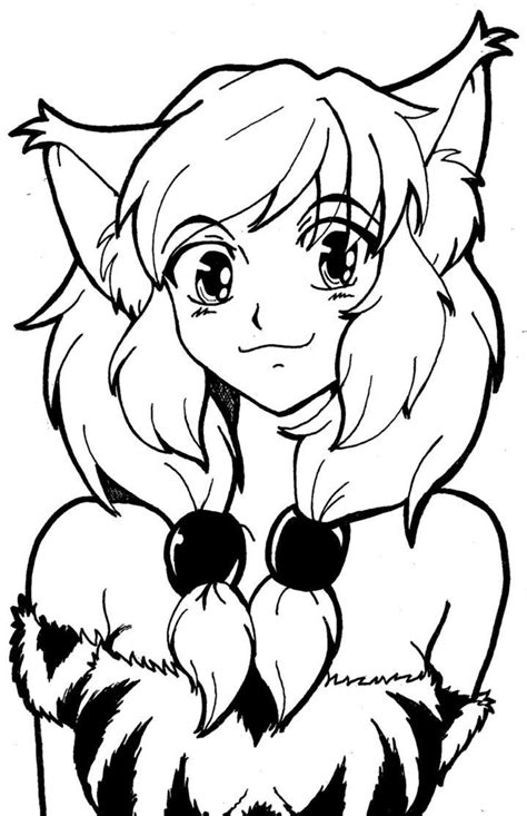 Anime Emo Wolf Girl Coloring Pages Coloring Pages For All
