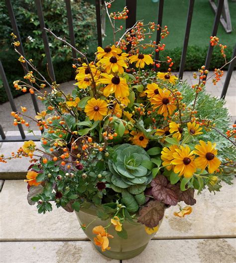 Seasonal Containers Fall Container Gardens Container Flowers