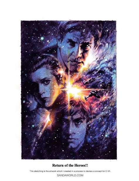 Star Wars Return Of The Heroes By Tsuneo Sanda Sanda Love Stars