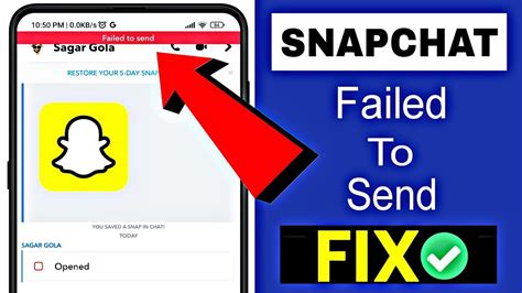 How To Fix Snapchat Failed To Send Failed To Send Snapchat Problem