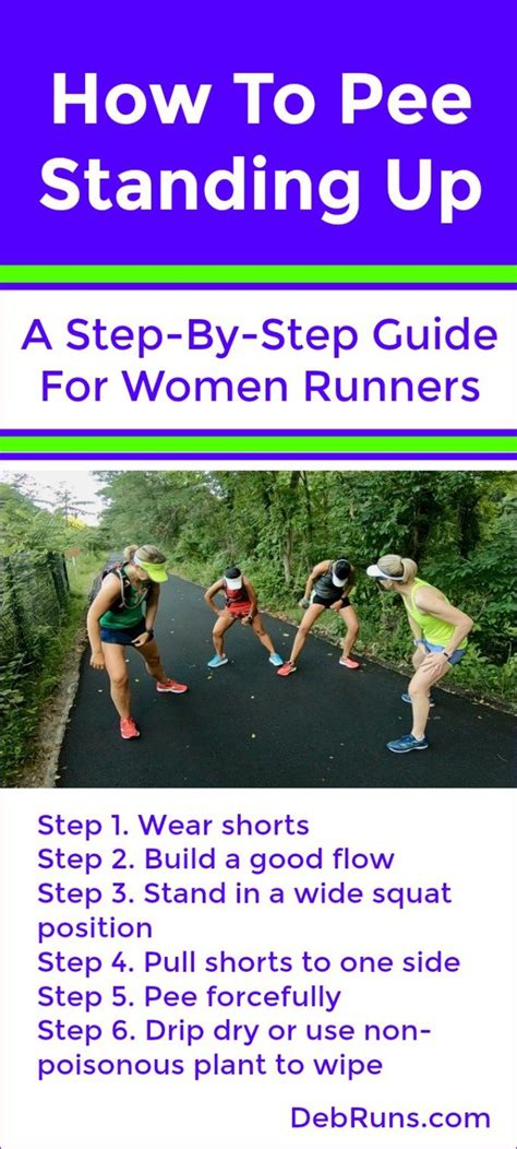 How To Pee Standing Up A Step By Step Guide For Women Runners Pee