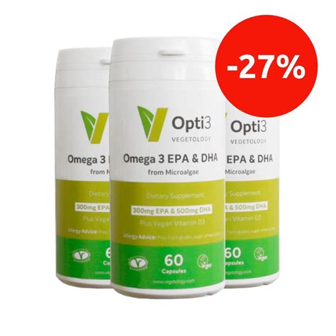 Opti3 Omega 3 Epa And Dha S Vitamínem D 60 Kapslí Sada 3 Ks Se