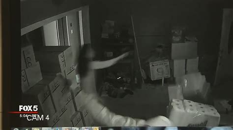 Security Video Shows Woman Defend Herself Against Armed Intruders Youtube