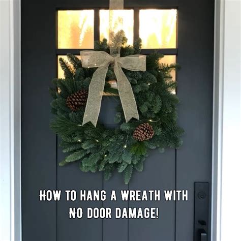 How To Hang A Wreath Without Damaging Your Door Video Wreath Crafts