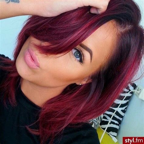 Red Bob Hair With Dark Roots Do You Love