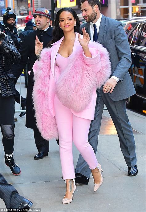 Rihannas Obsessed With Pink Fur Coats Heres Where To Buy Your Own