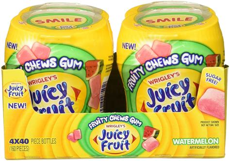 Juicy Fruit Fruity Chews Watermelon Sugarfree Gum 40