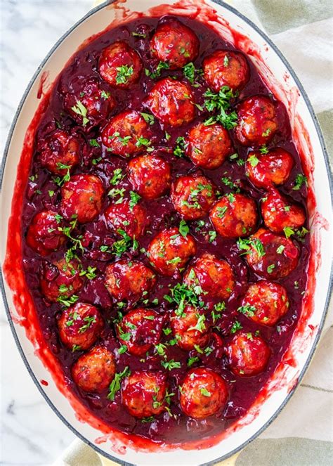 Cranberry Meatballs Jo Cooks