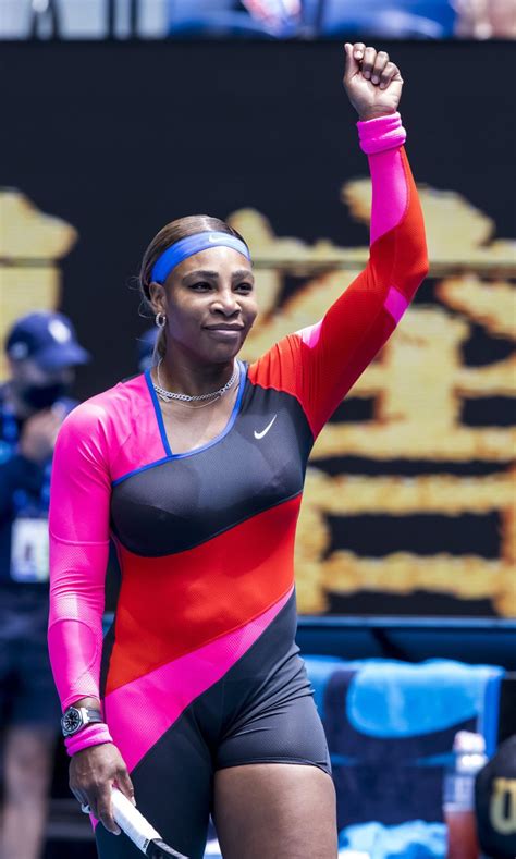 Serena williams powers through in australian open as venus bows out. Serena Williams donned a colorful catsuit on the court