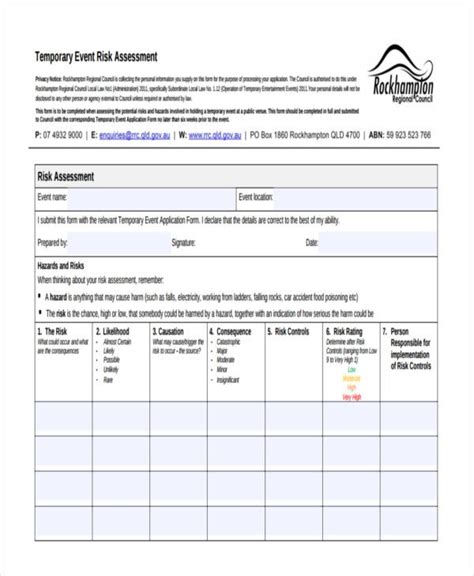 Printable Food Safety Risk Assessment Template Free Nude Porn Photos