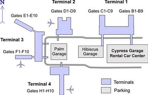 Airport Terminal Map Fort Lauderdale Airport Gate Map