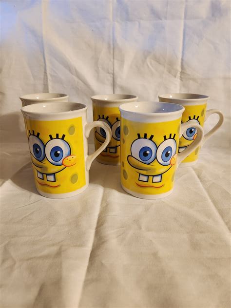Spongebob Squarepants Dual Faced Coffee Pot Drinking Mugs Etsy