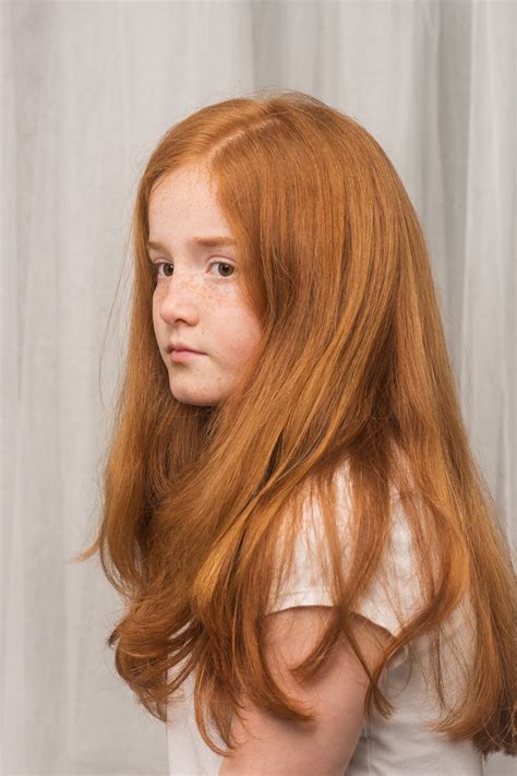Studio Portrait Of A Young Red Haired Girl From The Red Head Project