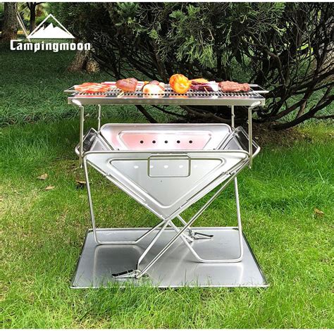 Camping fire pit portable, the large inventory at alibaba.com has features and styles perfect outdoor spaces with varying configurations. Camping Moon Large BBQ Stainless Steel Portable Folding ...