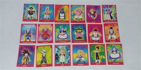 Excellent for retro dbz ccg players and collectors. Dragon Ball Z 5 Cards 1999 Navarrete - 100% Completo - S ...