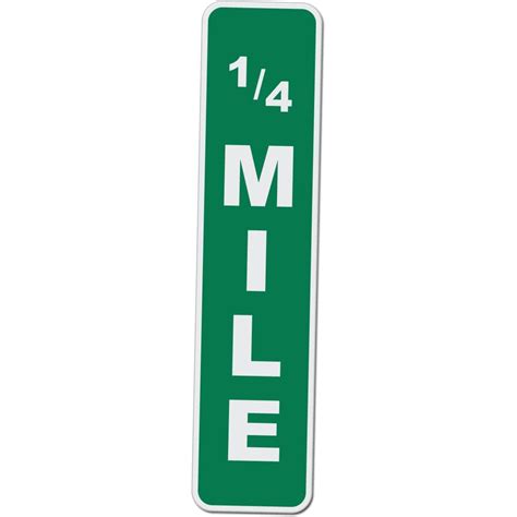Greatyuuo Quarter Mile Marker 14 Mile Novelty Drag Racing Sign 17