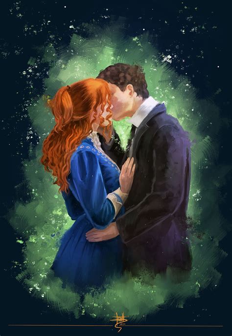 Instead the story emphasizes how the very nature of her history challenges her even in the supposed warmth of a small town. Fanart of the kiss scene. #annewithane #fanart # ...