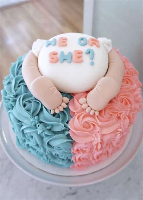 Adorable Gender Reveal Party Cakes Life As Mama Hot Sex Picture
