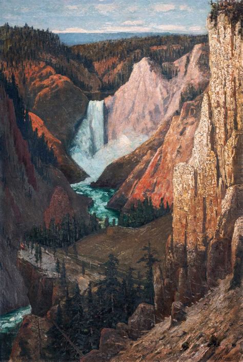grafton tyler brown view of the lower falls grand canyon of the yellowstone