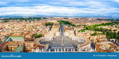 Skyline Of Rome With St Peter S Square In Vatican City Castel Sant