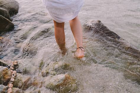 Woman S Legs In The Water By Marija Savic Stocksy United