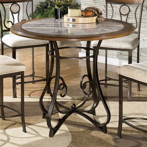 Ashley Furniture Round Dining Table Set Signature Design By Ashley Centiar 3 Piece Round
