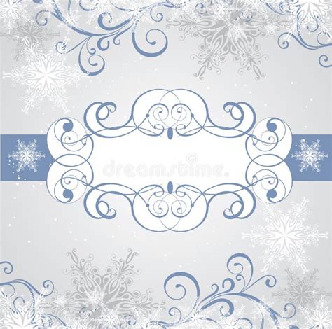 Winter Frame Stock Vector Illustration Of Decorative 17262616