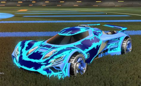 Rocket League Sky Blue Ronin Gxt Design With Tidal Stream And Sky Blue