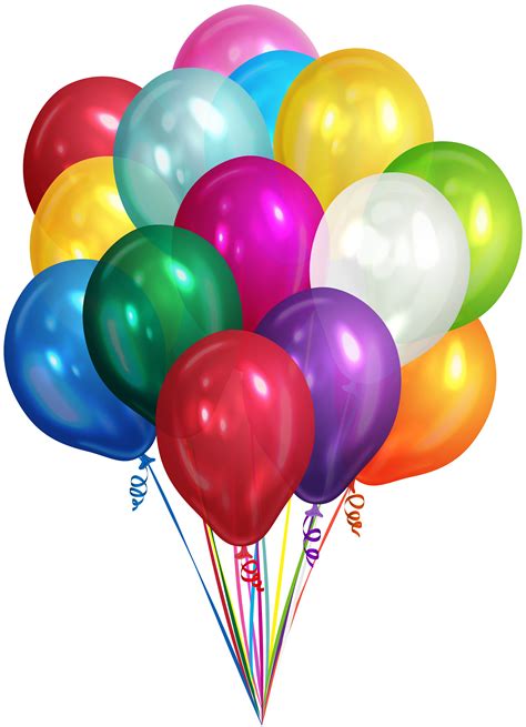 97 Balloons Bunch Png Birthday Balloons Clipart Clipartlook Images