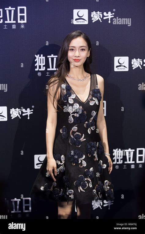 Hong Kong Model And Actress Angelababy Poses At The China Premiere Of