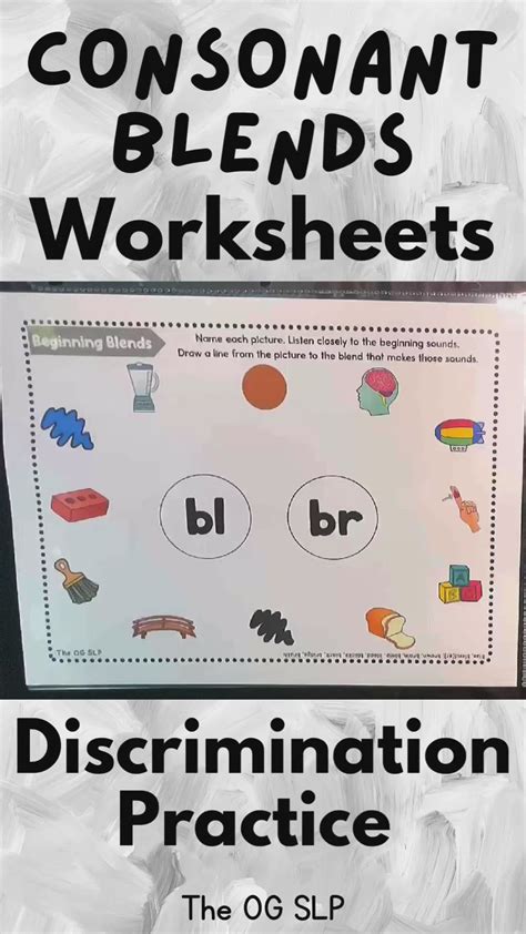 Consonant Blends Worksheets No Prep Phonics Practice For Beginning
