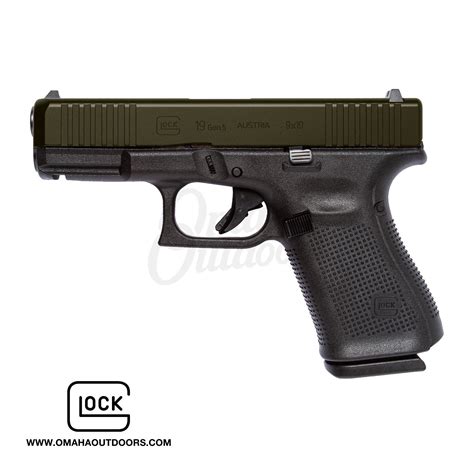 Glock 19 Gen 5 Pistol 15 Rd 9mm Od Green Slide Omaha Outdoors