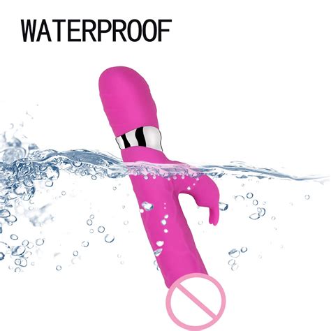 Waterproof Artificial Silicone Vibrating Realistic Dildo Massager Sex Toy For Women G Point