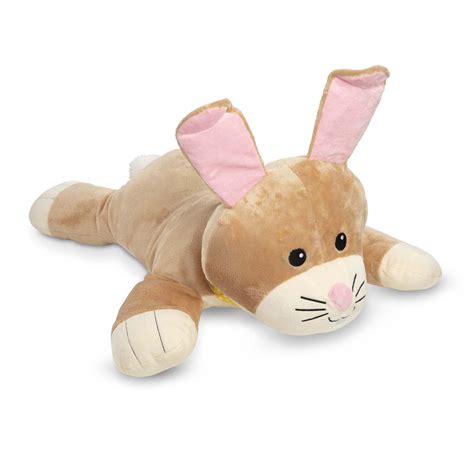 Melissa And Doug Cuddle Bunny Jumbo Plush Stuffed Animal With Activity