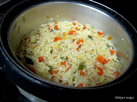 Vegetable Biryani In Electric Rice Cooker Nithyas Nalabagam