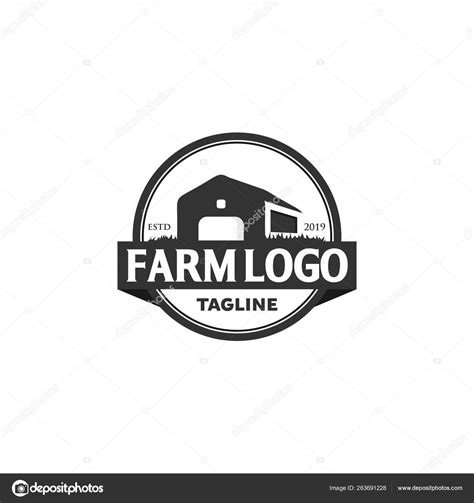 Vintage Farm Logo Design Stock Vector Image By ©lawoel 263691228