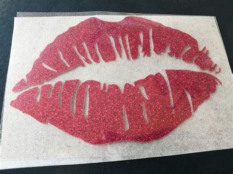 Lips Iron On Decal Kiss Heat Transfer Patch Lips Shirt Iron Etsy Canada