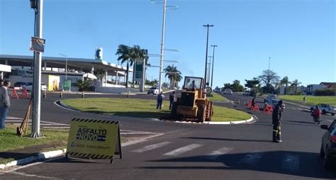 Começam As Obras De Alteração Da Rotatória Da Castro Alves • Marília