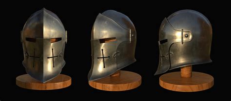 Medieval Helmet 1 By Nikolas3d Realistic 3d Cgsociety