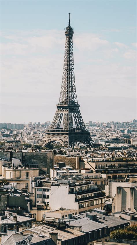 Download Wallpaper 1350x2400 Eiffel Tower Paris Buildings Iphone 87